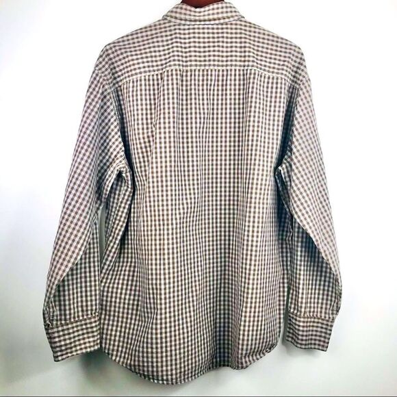Timberland Cotton Brown and Gray Plaid Button Down Shirt - Picture 2 of 10